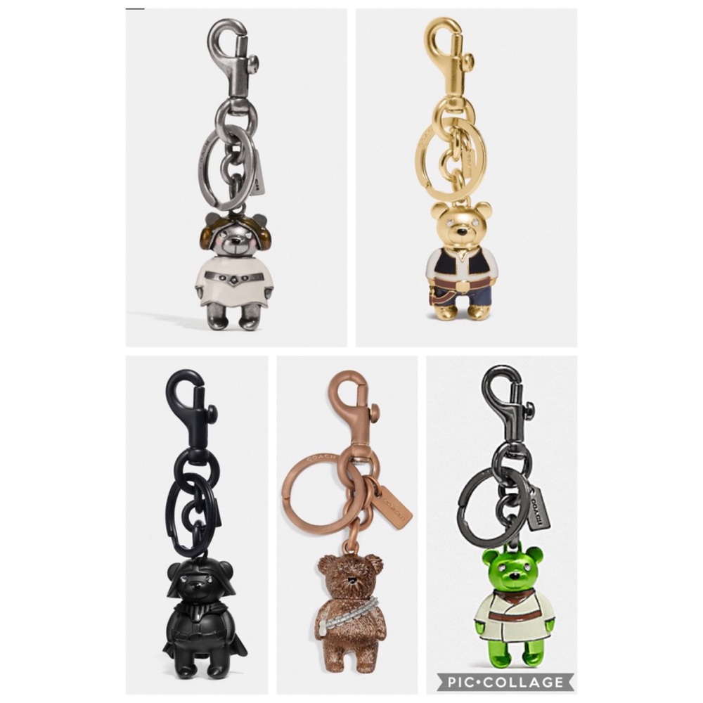 Star Wars X Coach Bears Set of Bag Charms - Picture 1 of 8